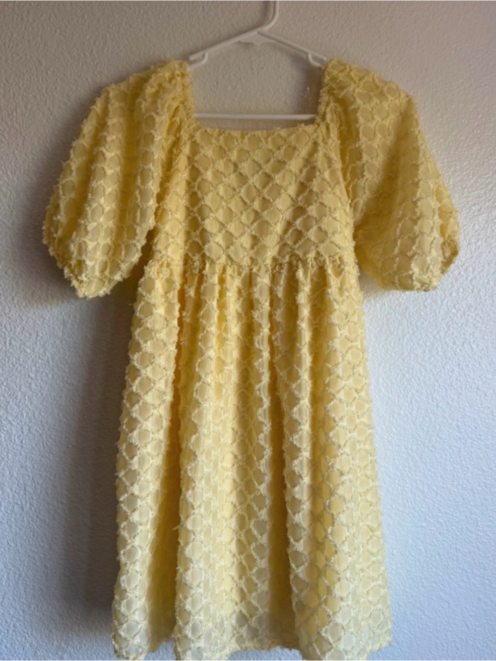 Speechless Kids Pale Yellow Ruffle Detail Top